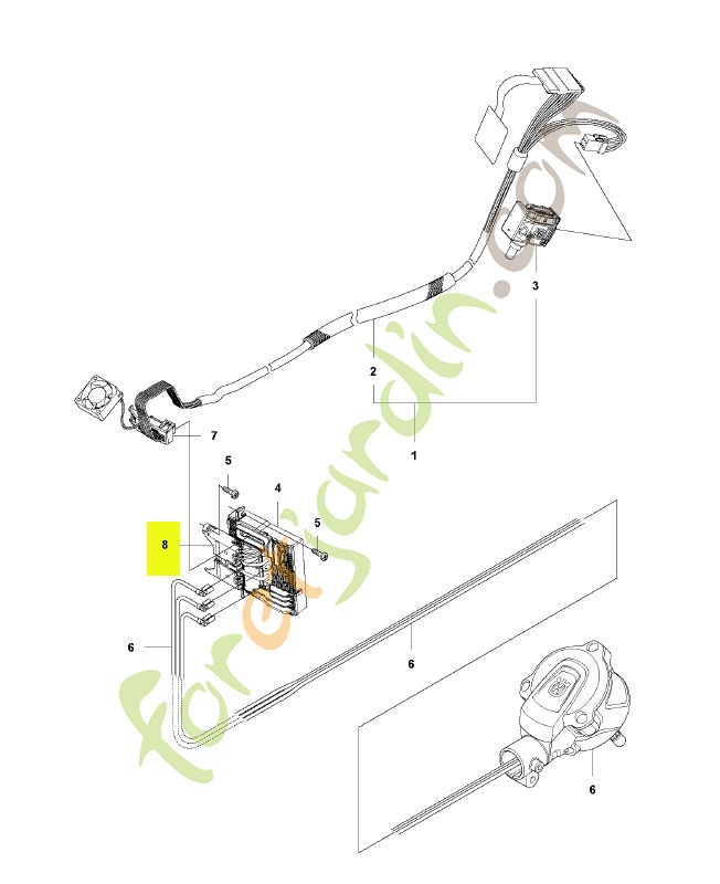Connecteur husqvarna réf : 593813001