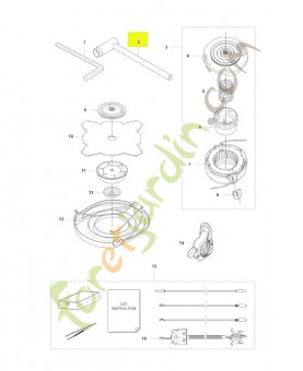 Clé à douille husqvarna réf : 502114602