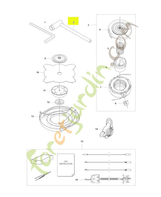 Clé à douille husqvarna réf : 502114602