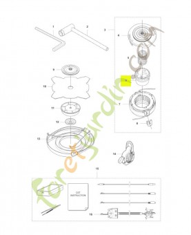 Bouton husqvarna réf : 577049301