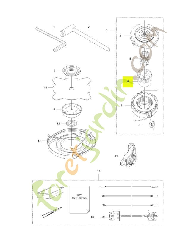 Bouton husqvarna réf : 577049301