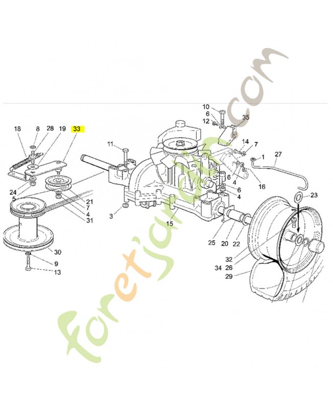 Levier réf. Honda CG84317081H0