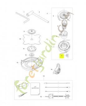 Œillet 50 pièces husqvarna réf : 501330401