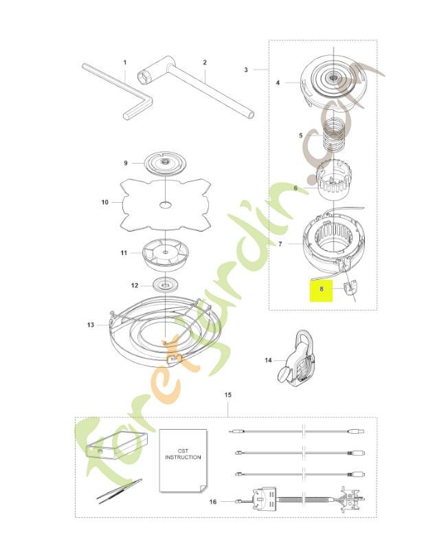 Œillet 50 pièces husqvarna réf : 501330401