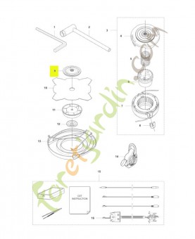 Entraineur complet husqvarna réf : 587240801
