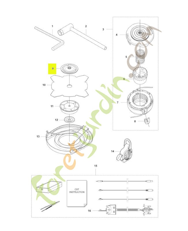 Entraineur complet husqvarna réf : 587240801