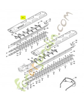 Protège-couteaux 500 mm / 20" stihl réf. 0000-792-9600