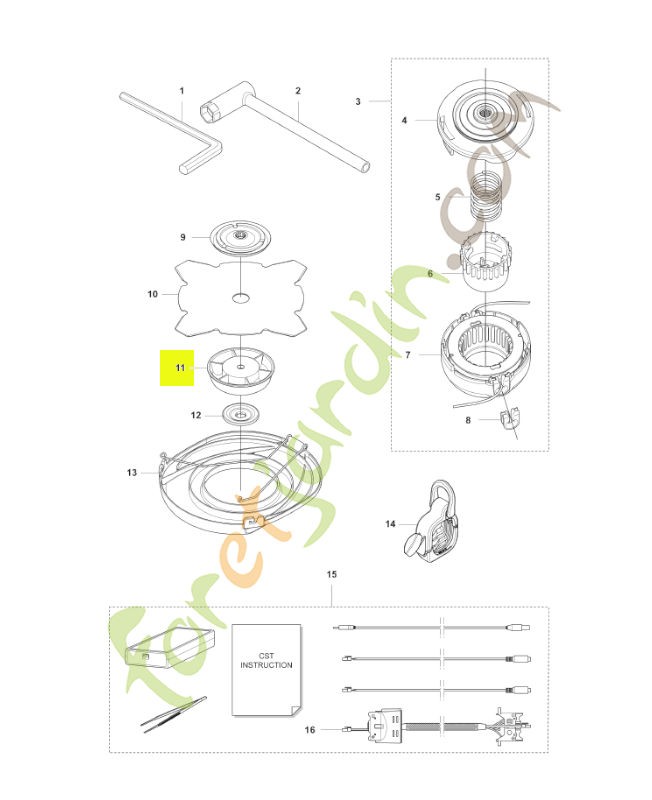 Bol de garde husqvarna réf : 503890101