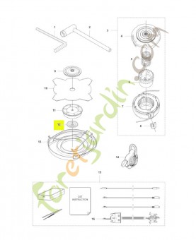 Bride de renfort husqvarna réf : 537285601