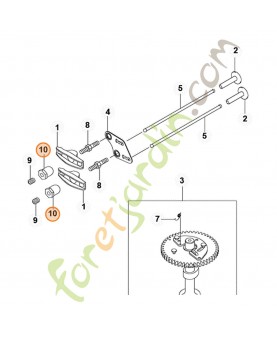 Ecrou stihl/kawasaki ref. 0001-038-1201