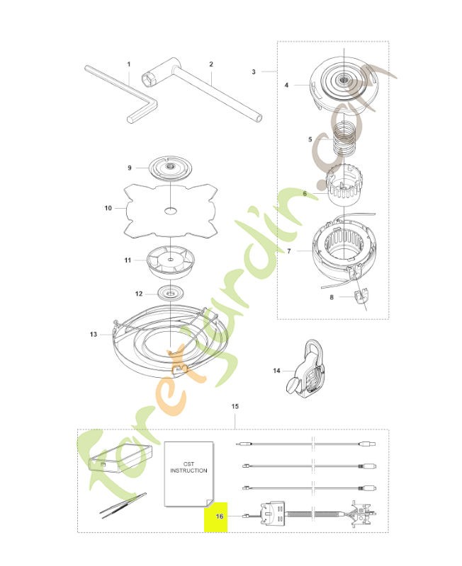 Câblage complet husqvarna réf : 579621301