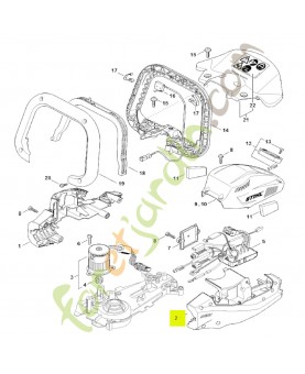 Carter moteur stihl réf. 4869-602-1205