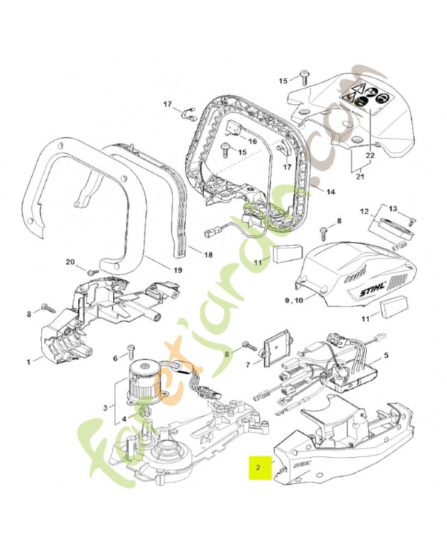 Carter moteur stihl réf. 4869-602-1205