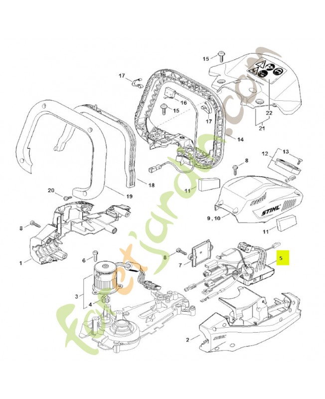 Module électronique stihl réf. 4869-430-1403