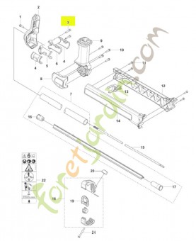 Vis husqvarna réf : 525825001