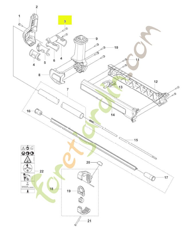 Vis husqvarna réf : 525825001