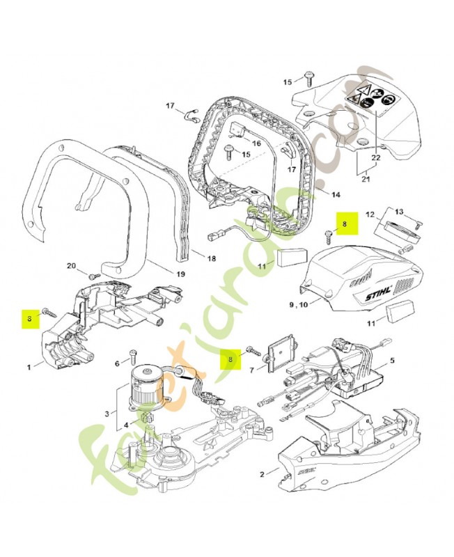 Vis cylindrique IS-P5x18 stihl réf. 9074-477-4132