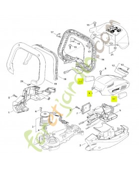 Recouvrement stihl réf. 4869-600-3505