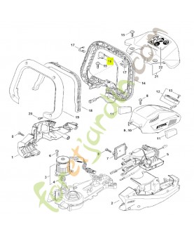 Commutateur stihl réf. 4869-430-0501
