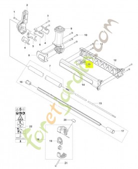 Support câblage husqvarna réf : 535569901