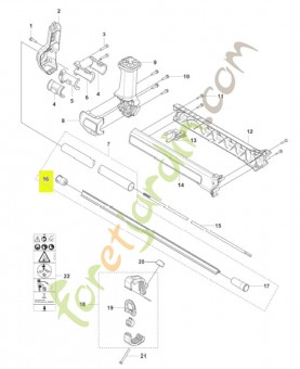 Pièce d'espacement husqvarna réf : 537334402