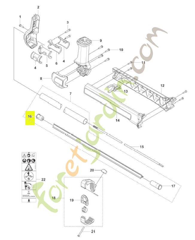 Pièce d'espacement husqvarna réf : 537334402