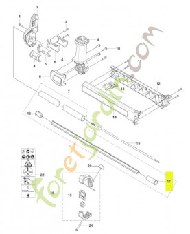 Tube d'espacement husqvarna réf : 591464201