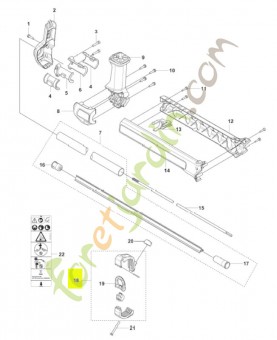 Ensemble de boucle husqvarna réf : 598405501