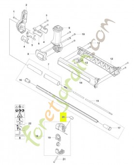 Bouton husqvarna réf : 537130402