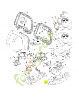 Carter moteur droite stihl réf. 4869-602-1201