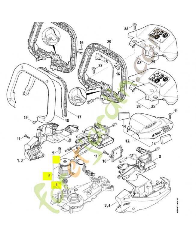 Moteur électrique stihl réf. 4869-600-4800