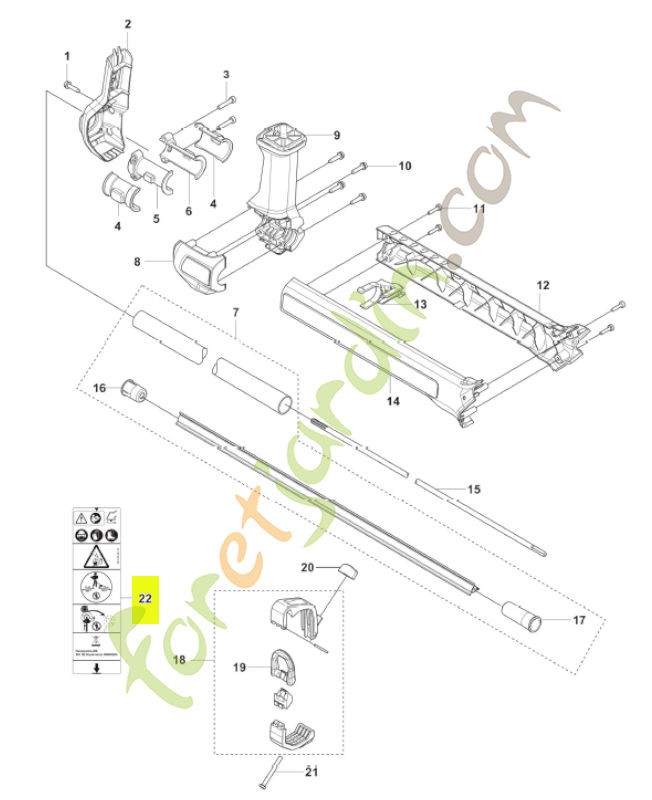 Autocollant husqvarna réf : 587889218