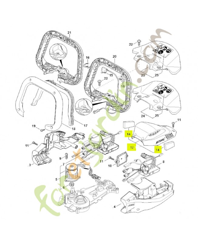 Recouvrement HSA 94 R stihl réf. 4869-600-3503