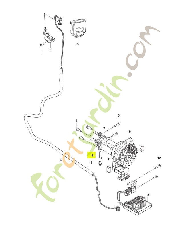Vis husqvarna réf : 525824903