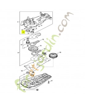 Roulement rainuré à billes DIN625-6903-2Z stihl réf. 9503-003-8212