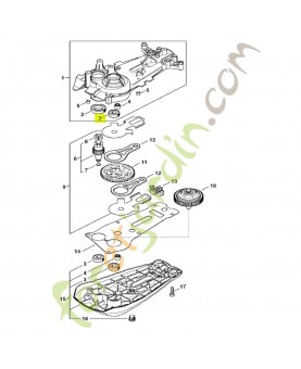 Roulement rainuré à billes 608-ZZ stihl réf. 9503-003-9672