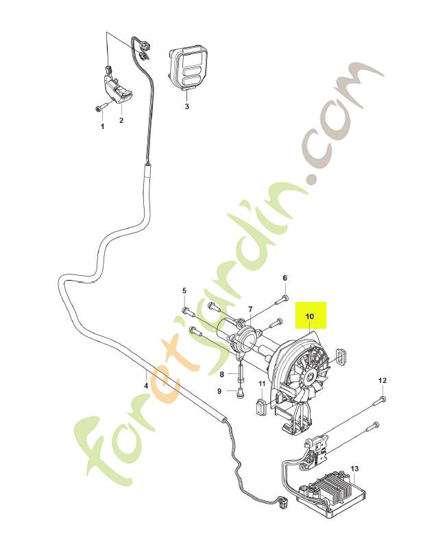 Moteur husqvarna  réf :  595010710