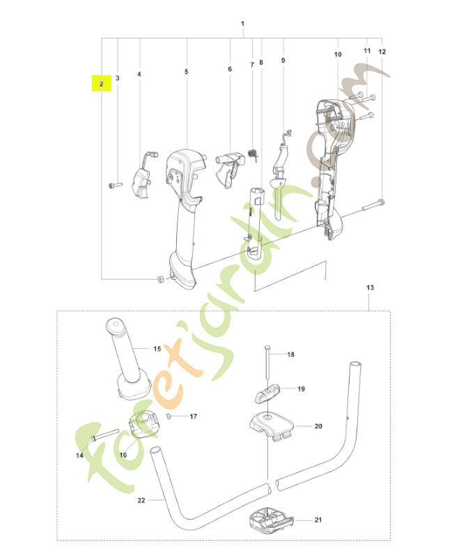 Ecrou husqvarna ref. 503221012 en stock