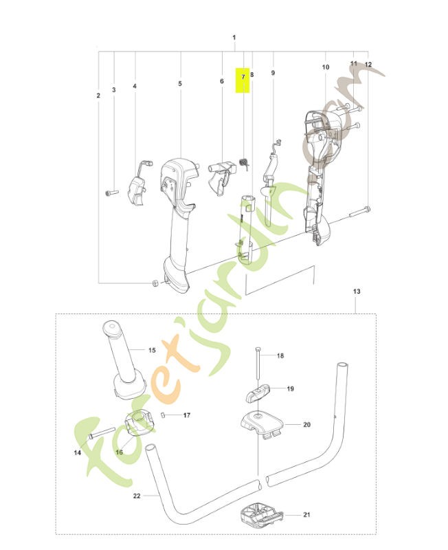 Ressort husqvarna réf : 593838601