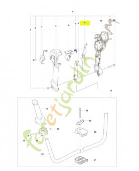 Gâchette de sécurité husqvarna  réf. 531293601
