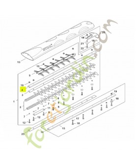 Glissière de guidage 600 mm / 24" R stihl réf. 4237-641-4600