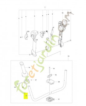Guidon 525irxt husqvarna réf : 537360003