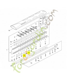 Vis cylindrique m 5x25 stihl réf : 9022-341-1050