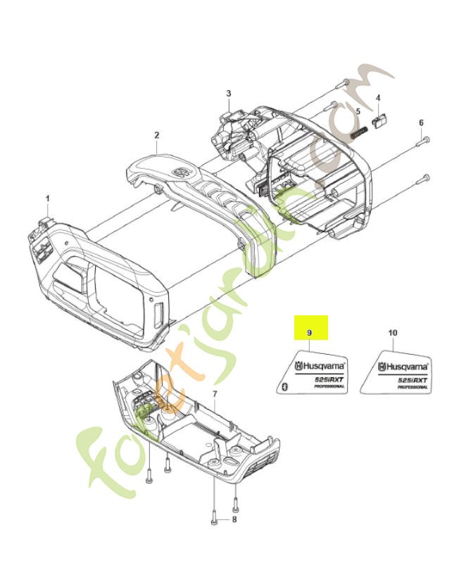 Autocollant husqvarna réf : 594095102