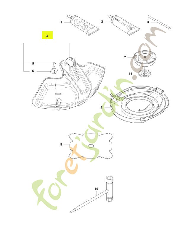 Carter de protection husqvarna réf : 588117901