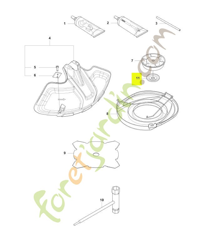 Bride de renfort husqvarna réf : 537285601