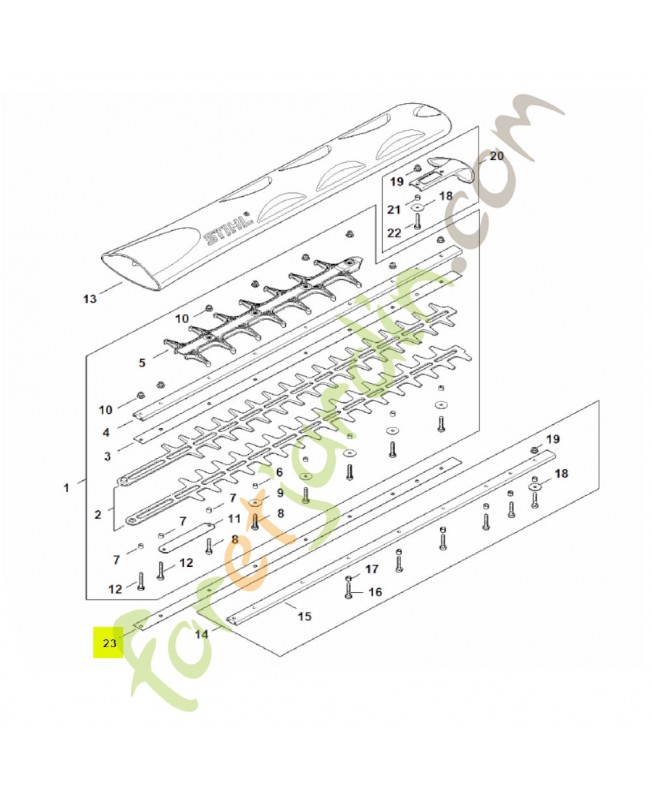 Tôle de protection stihl réf. 4237-717-3105
