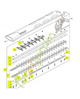 Barre de coupe complète Rstihl réf. 4869-710-5904