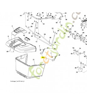 Cliquet de verrouillage husqvarna ref. 583580301 Remplace référence 532445528