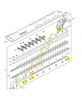 Vis cylindrique m 5x25 stihl réf : 9022-341-1050